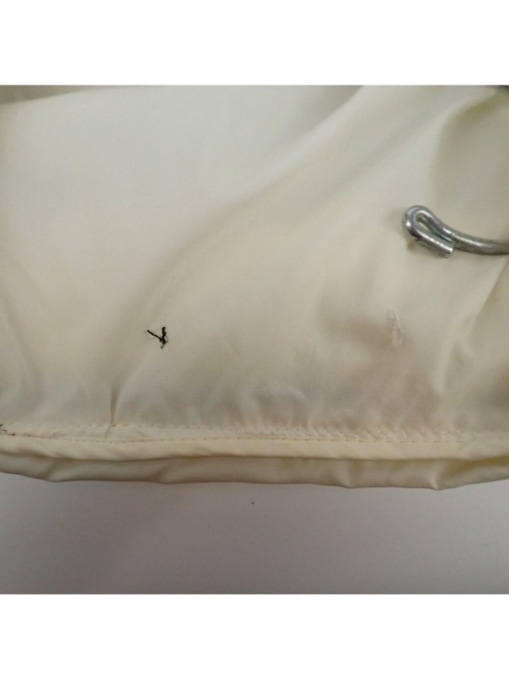 Five Four Men’s Large White Hooded Windbreaker Jacket Button Front Lightweight - Picture 5 of 5